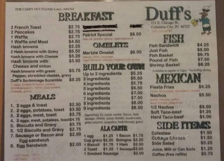 Duff's - Columbia City, IN