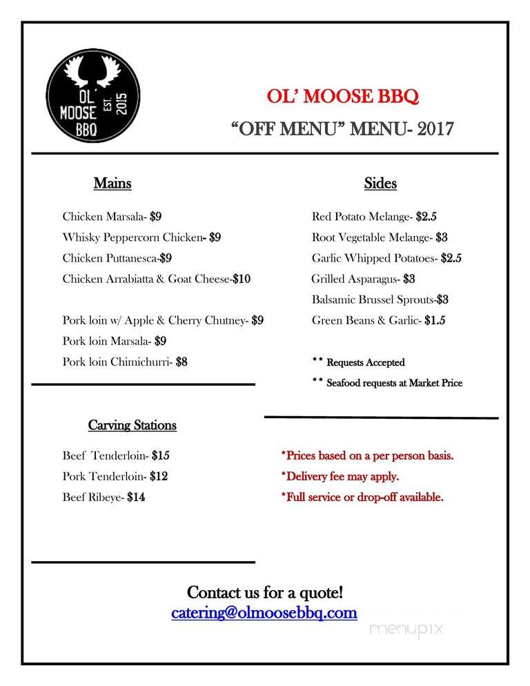 Ol Moose BBQ - Portage, MI