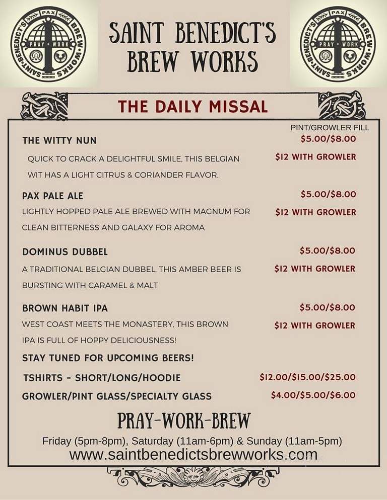 St. Benedict's Brew Works - Ferdinand, IN