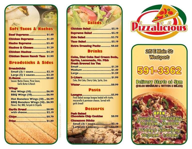 Pizzalicious - Westport, IN