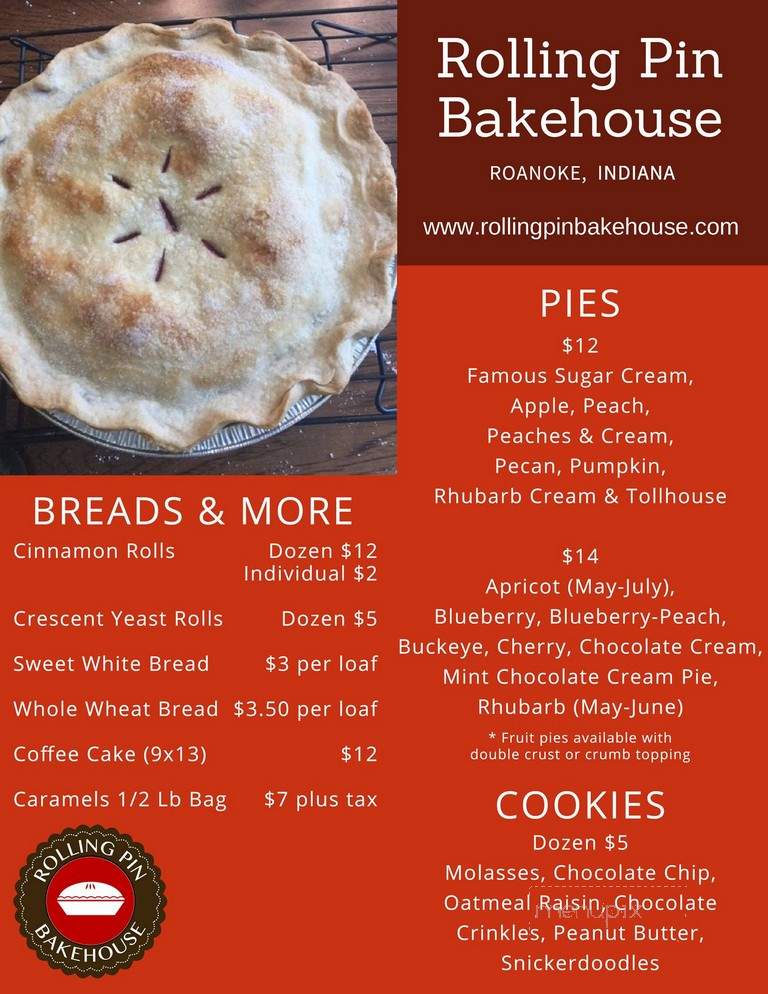 Rolling Pin Bakehouse - Roanoke, IN