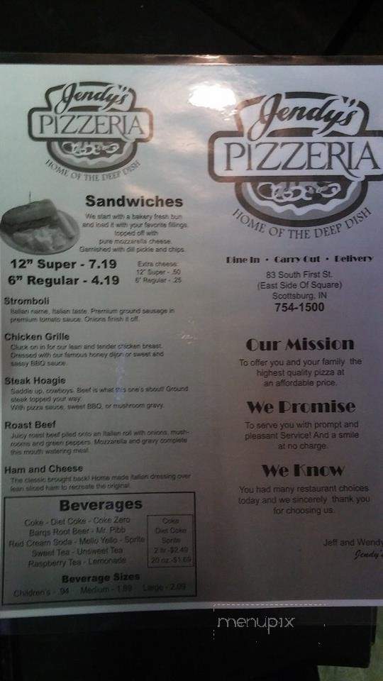 Jendy's Pizzeria - Scottsburg, IN