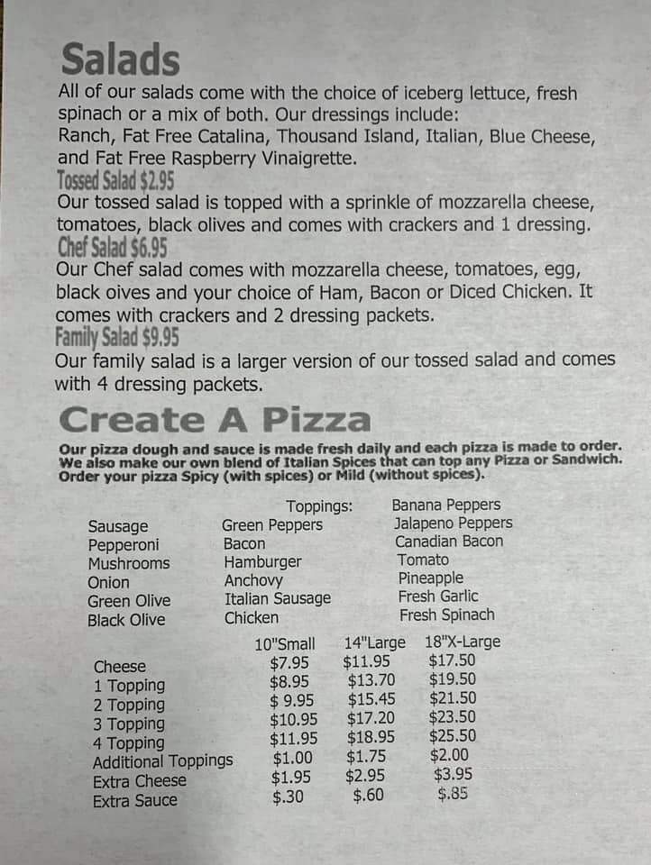 Palucci's Pizza - Cayuga, IN