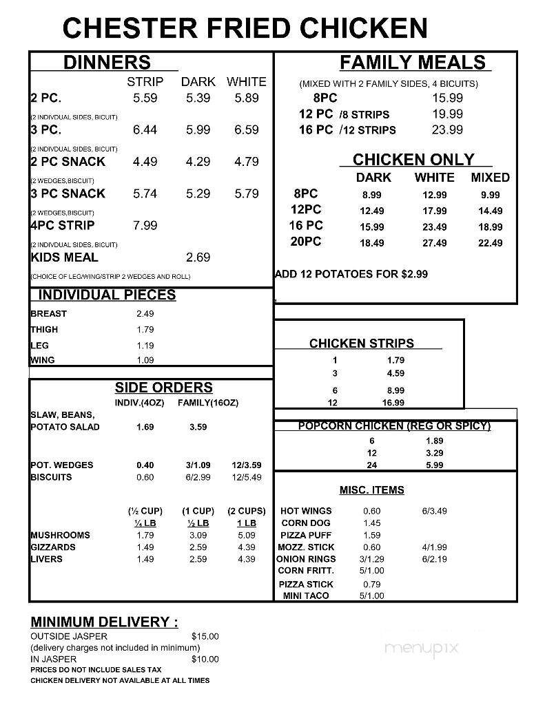 Chester's Fried Chicken - Jasper, IN