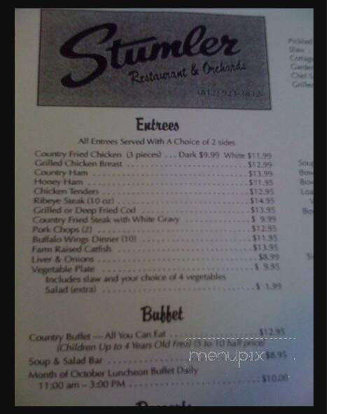 Stumler Restaurant & Orchard - Borden, IN