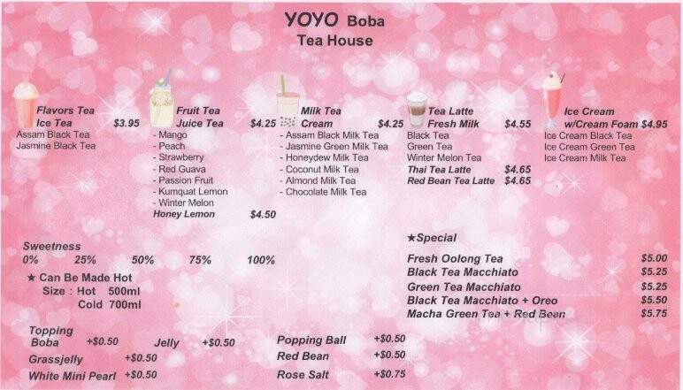 Yoyo Boba Teahouse - Columbus, IN