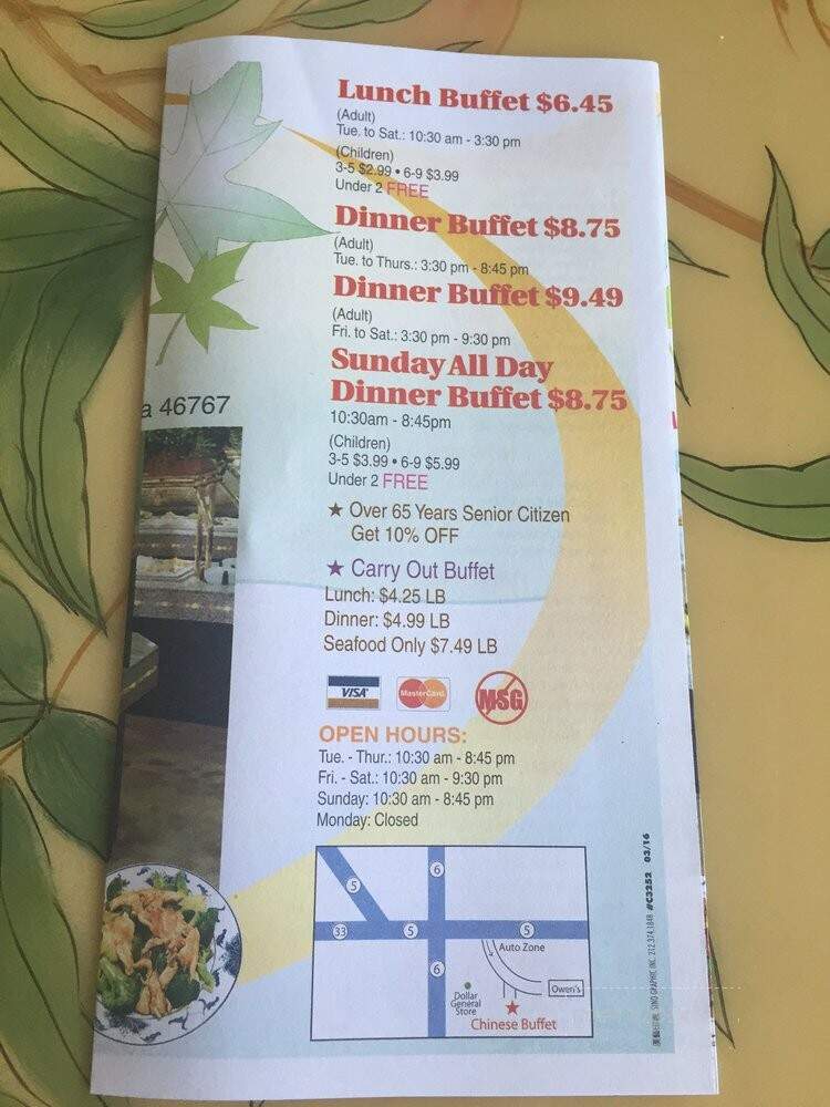 Chinese Buffet - Ligonier, IN