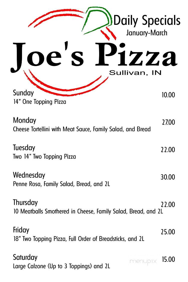 Joe's Italian Food - Sullivan, IN