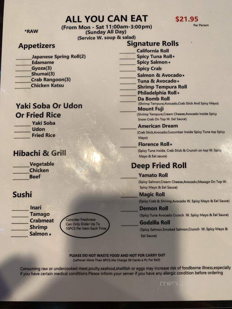 Yamato Hibachi Grill & Sushi - Florence, KY