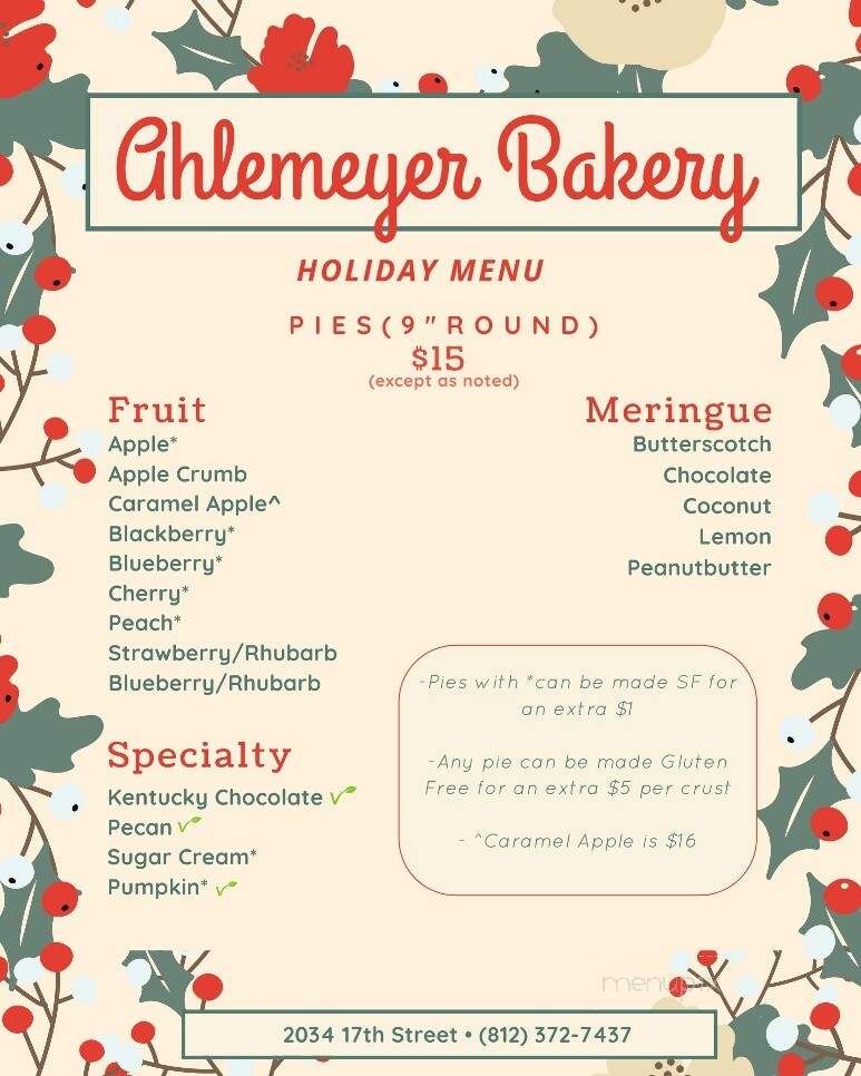 Ahlemeyer Farms Old Time Bakery - Columbus, IN