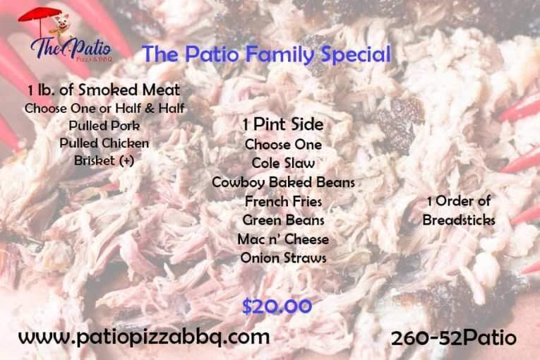 The Patio Pizza & BBQ - Roanoke, IN