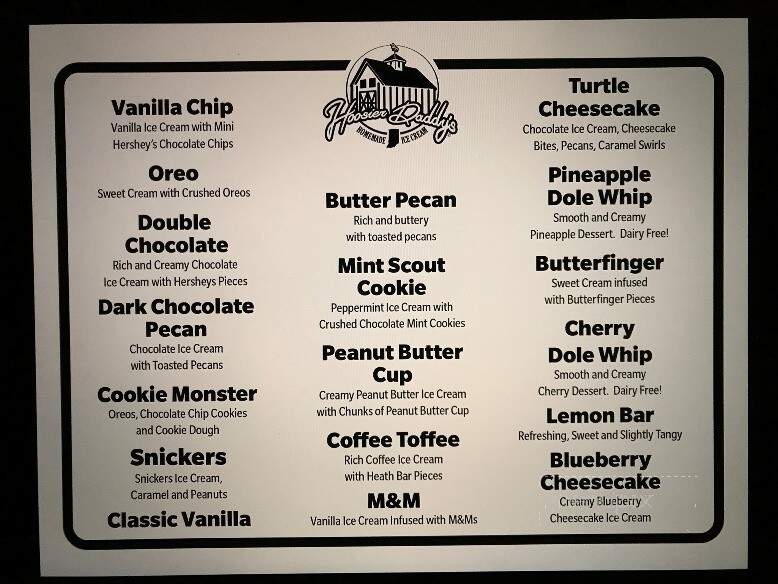 Hoosier Daddy's Homemade Ice Cream - De Motte, IN