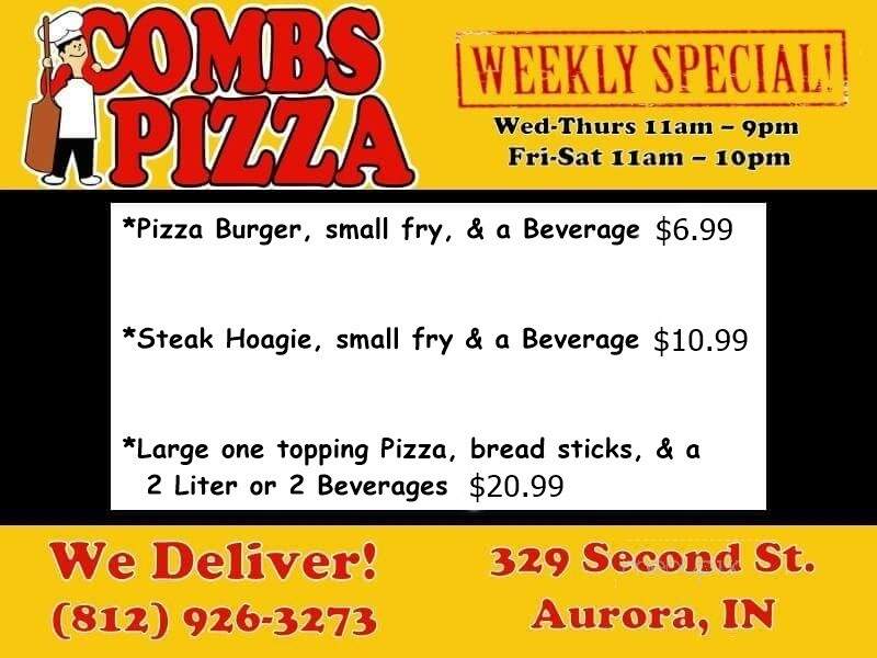 Combs Pizza - Aurora, IN