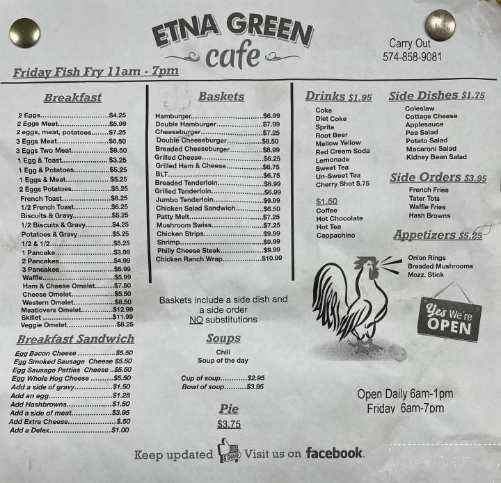 Etna Green Cafe - Etna Green, IN