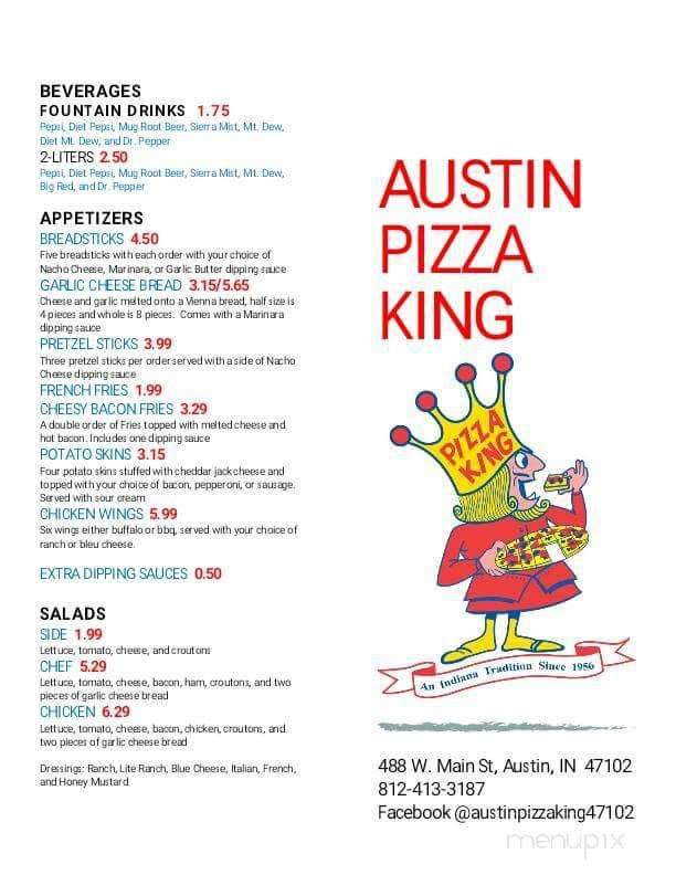 Austin Pizza King - Austin , IN