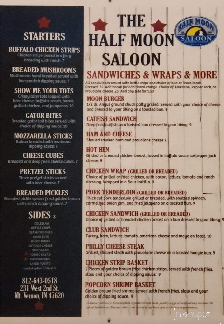 Half Moon Saloon - Mount Vernon, IN